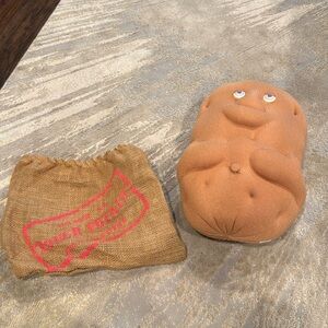 1987 Coleco Couch Potato 14" Stuffed Plush in Burlap Sack Vintage